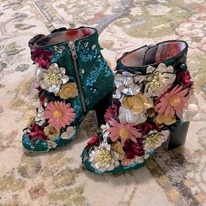 Irregular Choice Garden Gala High Heeled Booties